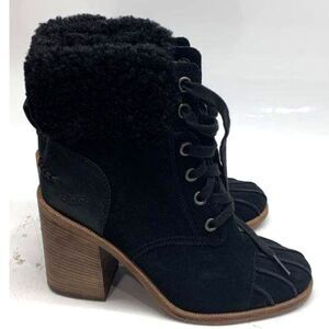 UGG Jaxon Black Suede Boots - Size 8.5